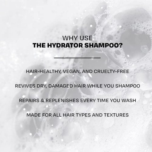 Overtone Hydrator Moisturizing Shampoo - 8 oz Sulfate-Free Vegan Cleanser | Deep Hydration & Frizz Control for All Hair Types