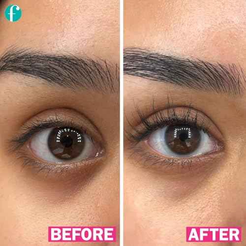 fLASH Eyelash Serum for Long, Curled Natural Lashes - Enhances & Strengthens, Safe & Effective Formula for Contact Wearers & Sensitive Eyes, 3 Month Supply - 2mL (0.07 Fl Oz)