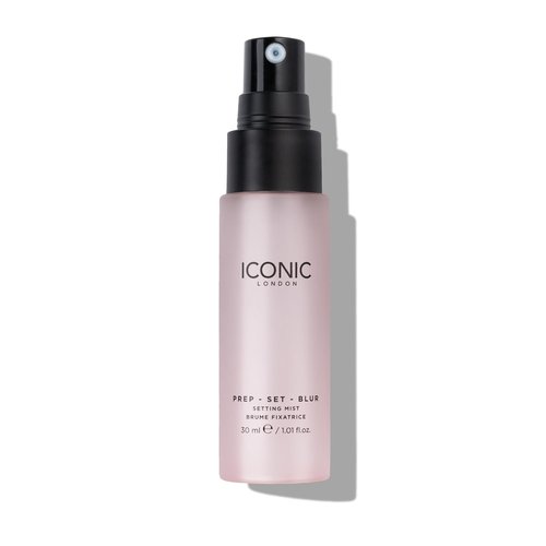 Iconic London Prep Set Blur Setting Spray - Makeup Fixing Spray for Radiant Skin Glow | Vegan, 30 mL