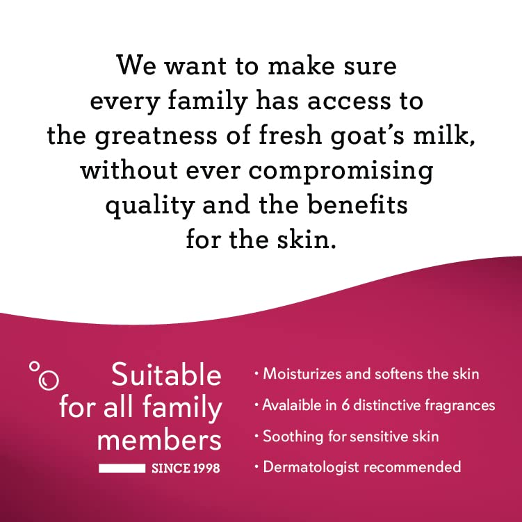 Caprina by Canus Amazing Body Wash, Orchid Oil, With Fresh Canadian Goat Milk, Gentle Soap, Moisturizing, Vitamin A, B2, B3, & More, 16.9 Fl Oz