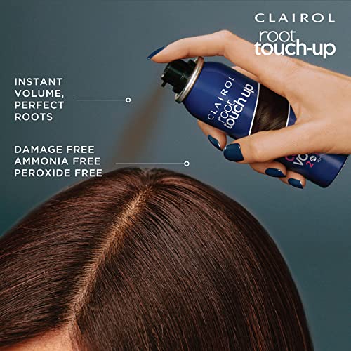 Clairol Root Touch-Up Color + Volume 2-in-1 Temporary Spray, Black Hair Color, Pack of 1