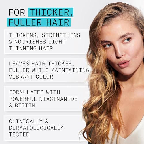 Nioxin System 3 Scalp + Hair Thickening Conditioner | For Colored, Dry, & Damaged Hair with Light Thinning | Maintain Vibrant Color | Strengthen & Nourish with Niacinamide & Biotin | 16.9 Fl Oz