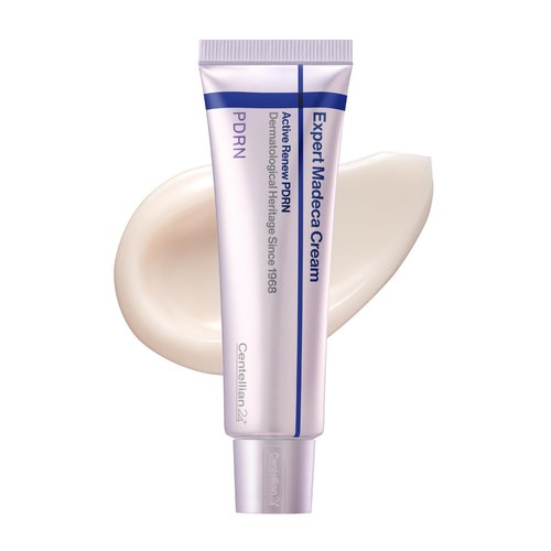CENTELLIAN 24 Expert Madeca Cream Active Renew PDRN (Firming Cream, 1.69 fl oz) – Elasticity, Soothing & Hydrating Face Moisturizer with TECA-PDRN, Hyaluronic Acid & Glutathione, Korean Skin Care