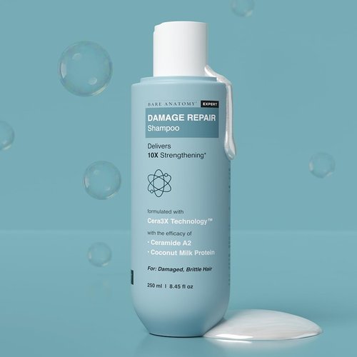 Bare Anatomy Damage Repair Shampoo - Paraben & Sulphate Free | Ideal for All Hair Types | 250 ml