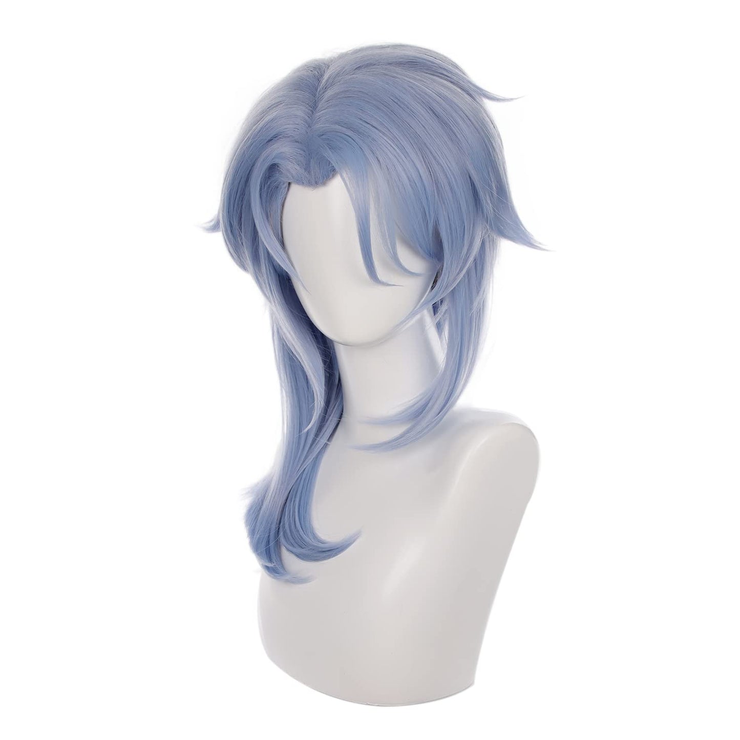 MoeLoli Ayato Kamisato Cosplay Wig for Genshin Impact, Blue Long Synthetic Costume Wig for Halloween (Ayato Kamisato)