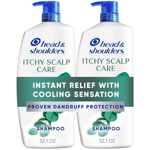 Head & Shoulders Anti-Dandruff Shampoo with 1% Pyrithione Zinc, Dry Scalp Care Shampoo Twin Pack, and Almond Oil for Itch and Dryness Relief, 32.1 fl oz Each