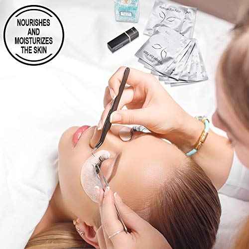 Ocim 100 Pairs Under Eye Pads Lash Extensions,100% Natural Hydrogel Gel Eye Patches for Lashes Extension/Eyelash Tinting