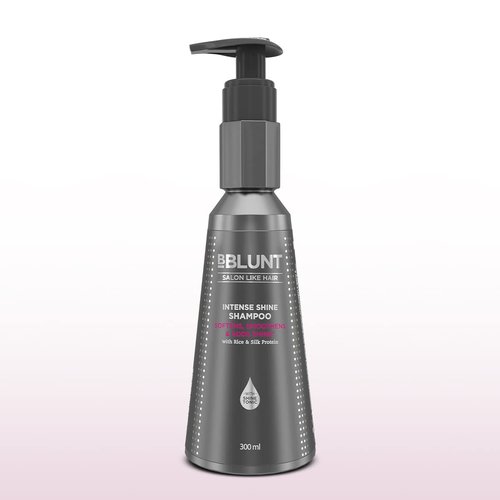BBLUNT Intense Shine Shampoo - Enriched with Shine Tonic & Silk Protein | Softens & Hydrates | 10.14 Fl Oz (300ml)