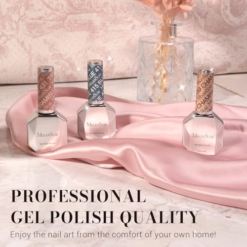 MelodySusie Pink Gel Polish,0.5fl oz Baby Pink Soak Off UV LED Nude Pink Gel Polish Gift for Women Nail Art Manicure Salon DIY Nail Design Decoration at Home-1758