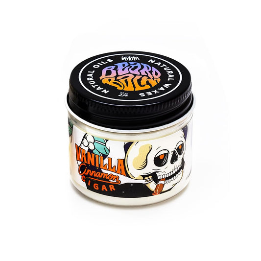 Skiennix Beard Balm - Vanilla Cinnamon Cigar Scent for Soft, Manageable Facial Hair