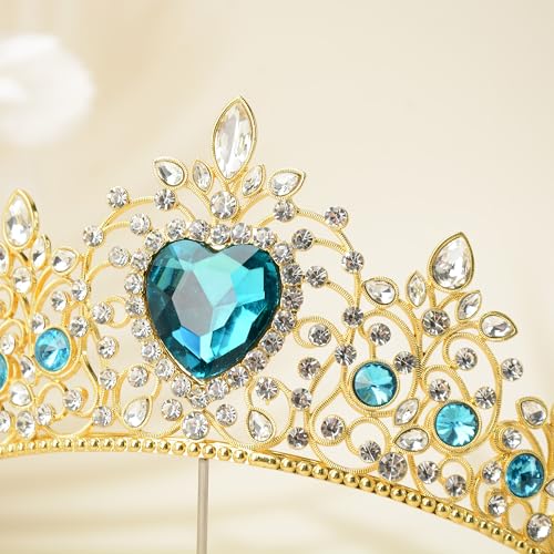 S SNUOY Tiaras and Crowns for Women Crystal Queen Crowns Rhinestone Princess Tiaras Hair Accessories for Bridal Birthday Prom Party - December Zircon