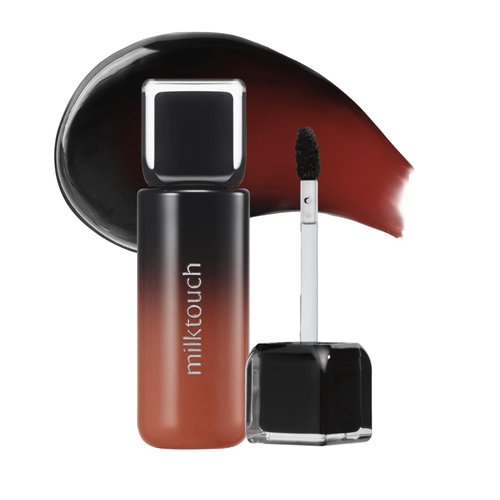 MILKTOUCH Black Peel Off Lip Tattoo - Long-Lasting Matte Lip Tint, Waterproof & Highly Pigmented (4.5g) #05 Black Fig