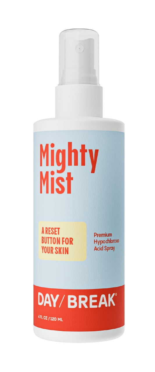 Mighty Mist Premium Hypochlorous Acid Spray for Acne, Eczema, Rosacea | Safe for All Skin Types | Safe for Sensitive Skin | Soothes Irritation and Redness