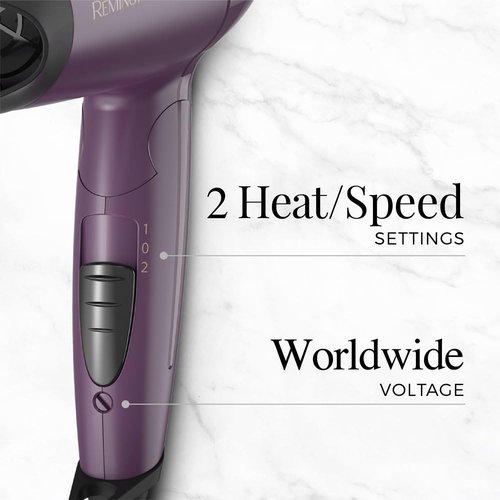 Remington Hair Dryer - Advanced Thermal Technology | Travel-Friendly Folding Handle, 1875 Watts