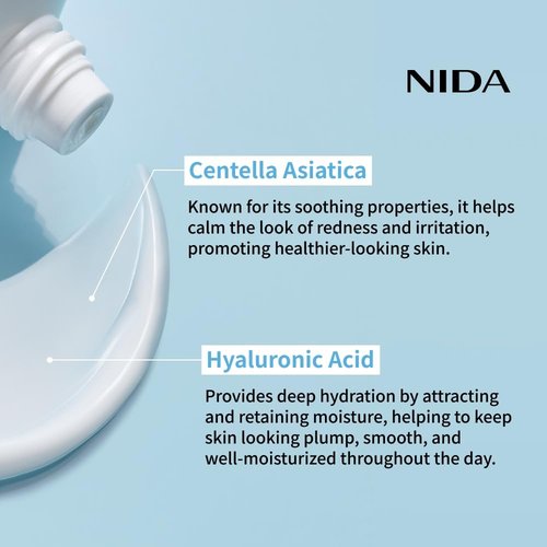 NIDA Youthful Glass Skin Bundle - Moisturizing Cream & Hydrating Renewal Serums | Complete Set for Radiant Skin