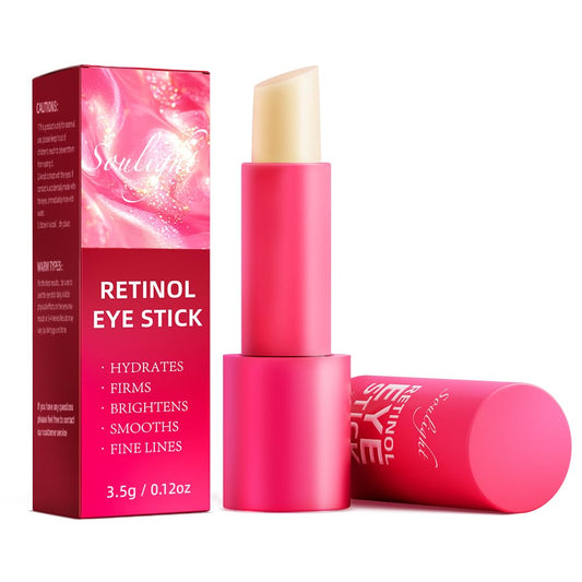 Soulight Retinol Eye Stick, Anti-Aging Eye Cream, Skincare for Wrinkles, Dark Circles, Puffiness - Retinol Eye Balm Moisturizes, Softens& Nourish Skin (Vanilla)