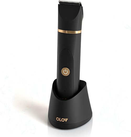 OLOV Electric Body Hair Trimmer - Versatile Wet/Dry Groomer for Men & Women - Waterproof, USB Rechargeable, Black