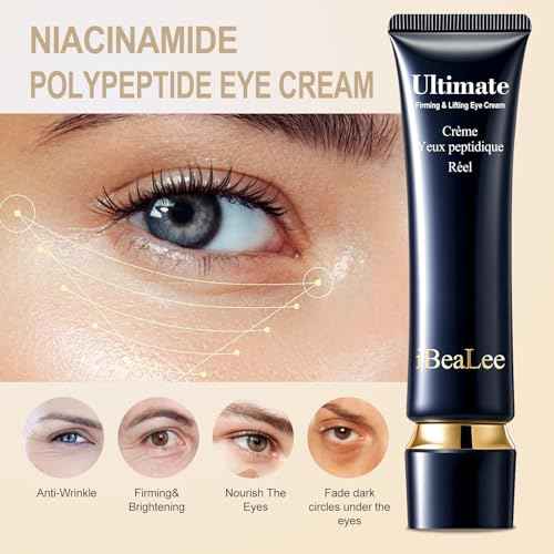 Temporary Instant eye Tightening cream, Quickly Reduces eye bags and dark circles,daily anti-aging,quickly repairs wrinkles,reduces fine lines,contains hyaluronic acid retinol-Locks in Moisture-AAA
