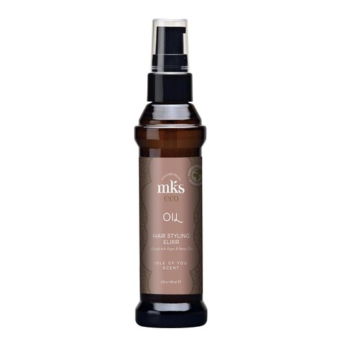 MKS Eco Oil - Hair Styling Elixir with Moroccan Argan & Hemp Seed Oil - Nourish, Control Frizz & Smooth Hair - Vegan & Cruelty Free