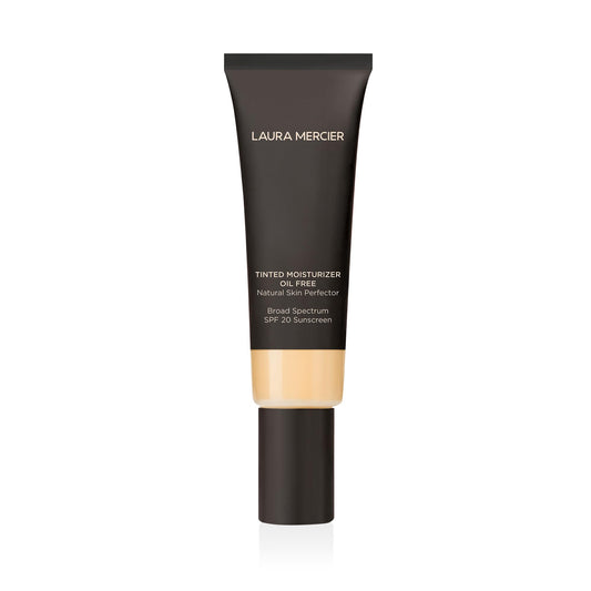 Laura Mercier Tinted Moisturizer Oil Free Natural Skin Perfector with SPF 20: All Day Shine Control, Sheer Coverage, Blurred Matte Finish, For Oily Skin, Skin Tint, Pearl