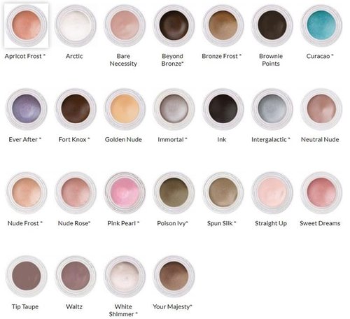 Jolie Waterproof Indelible Creme Eye Shadow - Apricot Frost, Long-Lasting Color, 3g