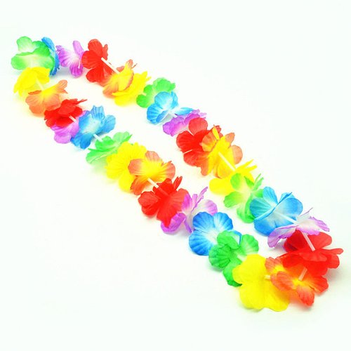 Premium Hawaiian Leis - 100cm Thickened Floral Garland for Hula Parties & Gifts