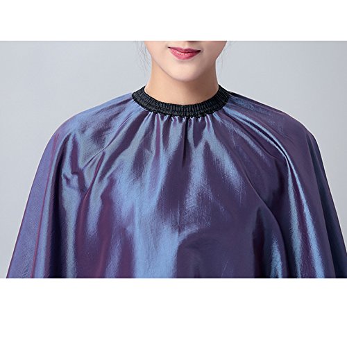 OLizee Hair Cut Hairdressing Cape Cloth Apron Stretch Out Hand Waterproof Salon Barber Gown 57 x 63", (Black)