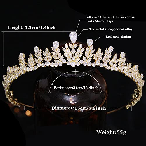 FASNAHOK Cubic Zirconia Tiaras for Women Silver Princess Birthday Queen Crowns CZ Wedding Hair Accessories for Bride Coronas Para 15 Anos Quinceaneras 2023