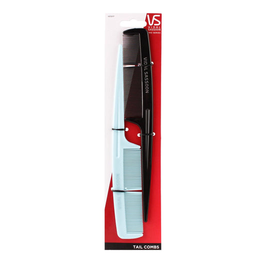 Vidal Sassoon Tail Combs - Precision Styling Tools for Perfect Hair Parting | 2 Count