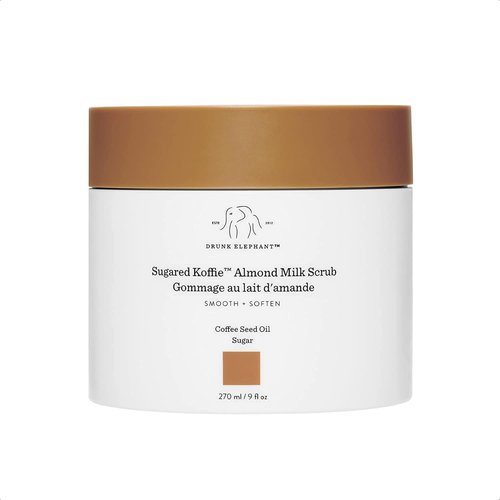 Drunk Elephant Sugared Koffie Almond Milk Body Scrub - Exfoliating Coffee & Sugar Blend - 270 ml/9 fl oz