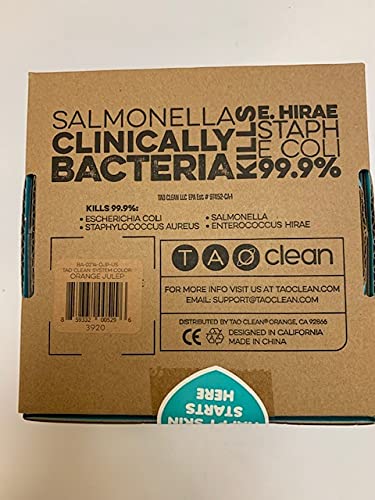 TAO Clean Ona Diamond Orbital Facial Brush and Cleansing Station, Electric Face Cleansing Brush with Ergonomic Handle, Dual Speed Settings, Orange