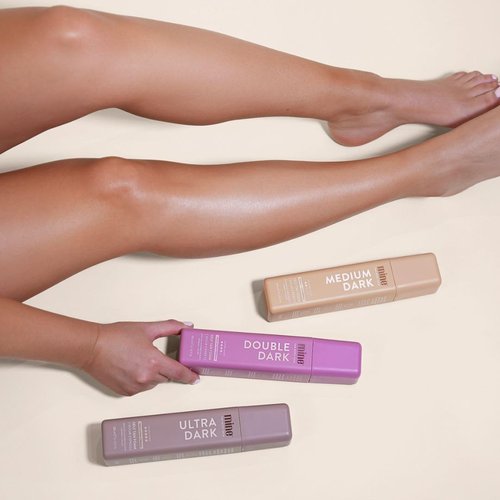 MineTan Deluxe Bronze Self Tanner Bundle - Achieve Dark, Glowing Skin | Includes Double Dark Mousse, Face Mist & Mitt
