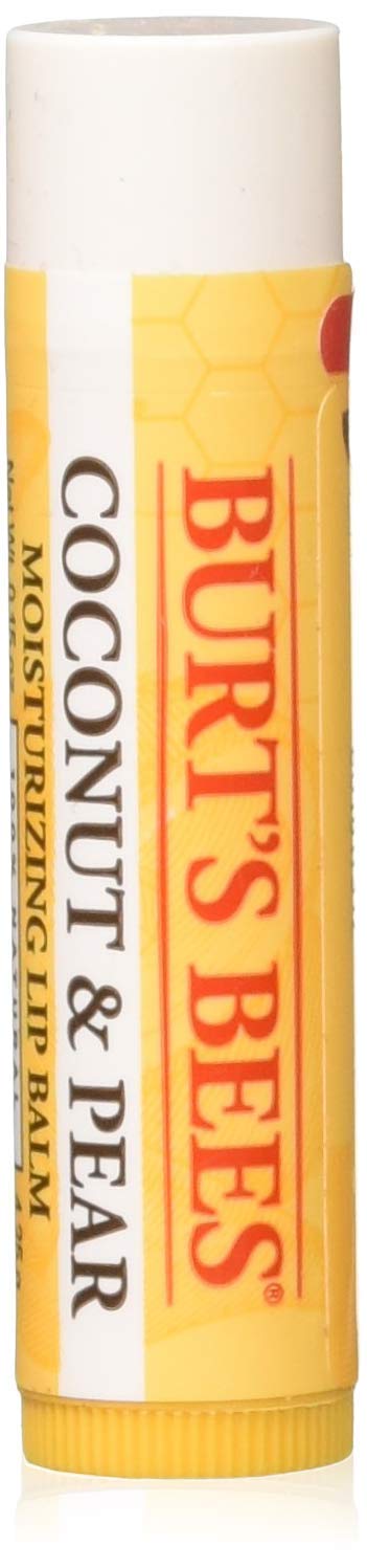 Burt's Bees Lip Balm - Coconut & Pear Flavor | Moisturizing 0.15 Oz Hydrating Formula