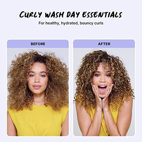 COLOR WOW Cleanse & Quench Wash Day Duo for Curly Hair - HOOKED Shampoo & COCO-MOTION Conditioner