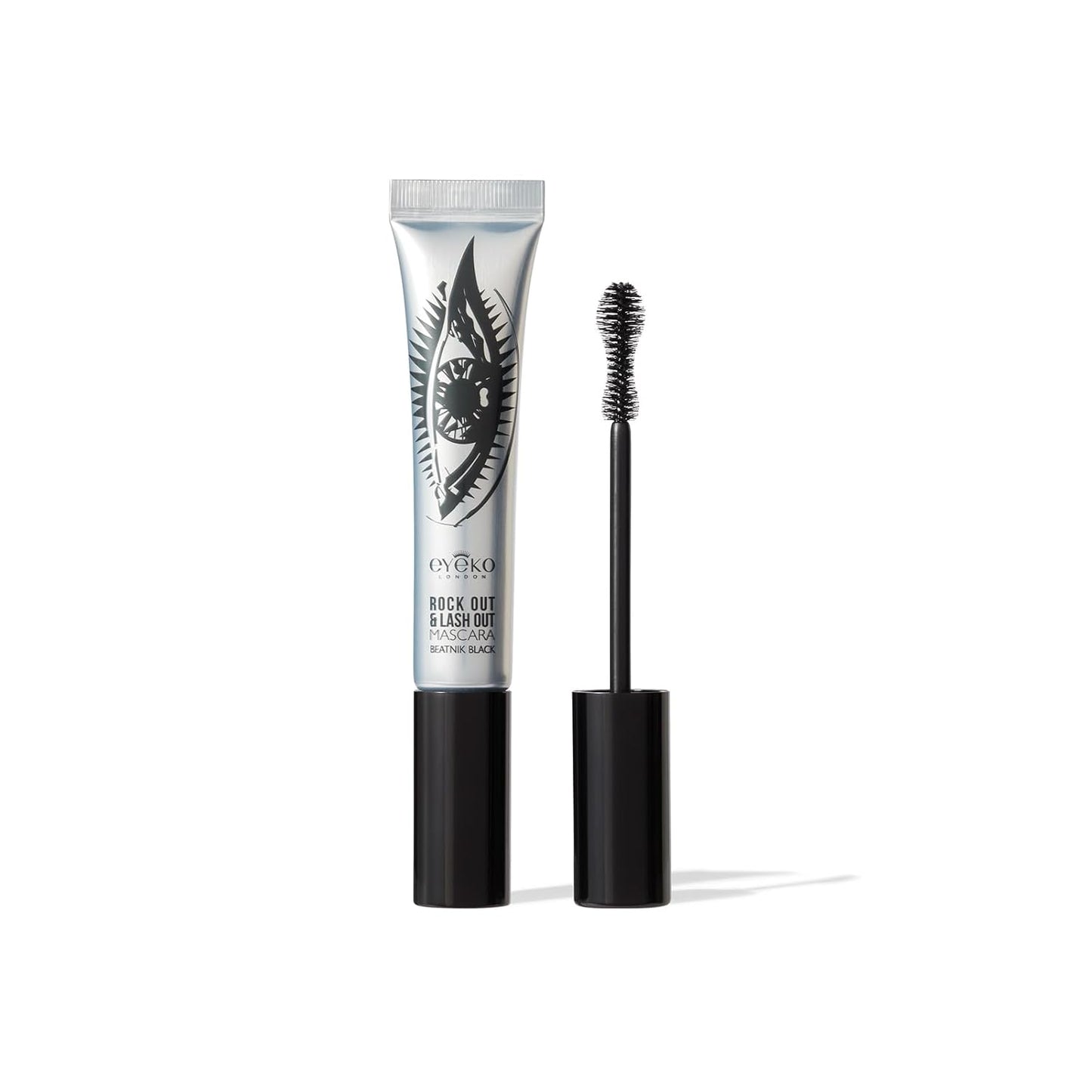 Eyeko Rock Out and Lash Out Thickening Mascara, Intense Black - Buildable Volume, Curl & Length 8ml