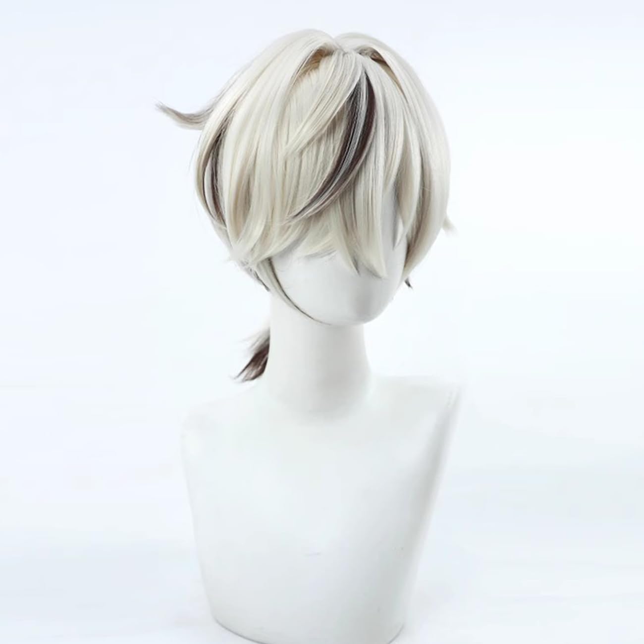 XiongXiongLe Arlan Cosply Wig Game Honkai Star Rail Arlan Men's Costume Beige Short with 15 inch Hair Wig + Cap Wig for Boys Halloween Cos Party Halloween Christmas Comic Con(Arlan)