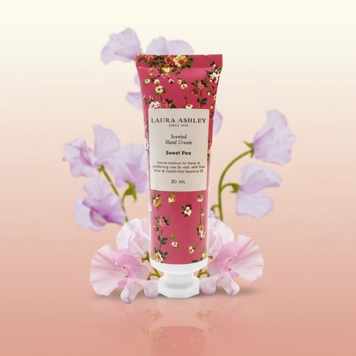 Laura Ashley Hand Cream Set - 7-Piece Moisturizing Lotion Collection for Dry Skin | Travel Size 30ml Each