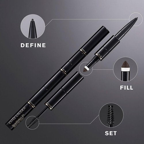 Estée Lauder BrowPerfect 3D All-In-One Eyebrow Styler - Gel, Pencil & Powder with Spoolie Brush