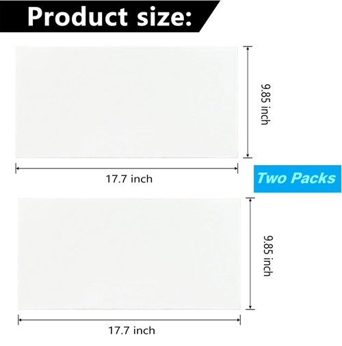 2 Pcs Organic Cotton Flannel for Castor Oil Pack Wrap, Reusable Castor Oil Compress for Stomach, Abdomen, Joints & Other Areas