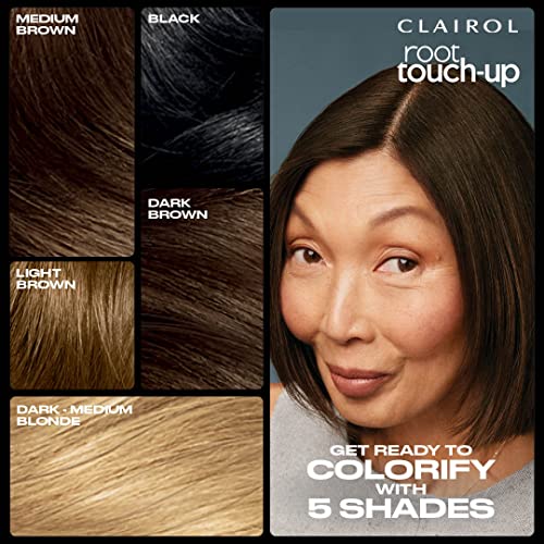 Clairol Root Touch-Up Color + Volume 2-in-1 Temporary Spray, Black Hair Color, Pack of 1