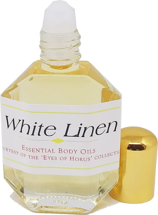 Type EL Scented Body Oil by White Linen - Roll-On Fragrance in Gold - 1/2 oz.