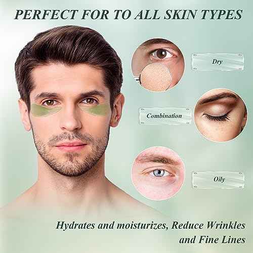 Under Eye Patches for Puffy Eyes and Dark Circles ? 60 PCS Aloe Vera Under Eye Mask with Pure Natural Extracts to Combat Puffiness, Fine Lines, Wrinkles, and Bags