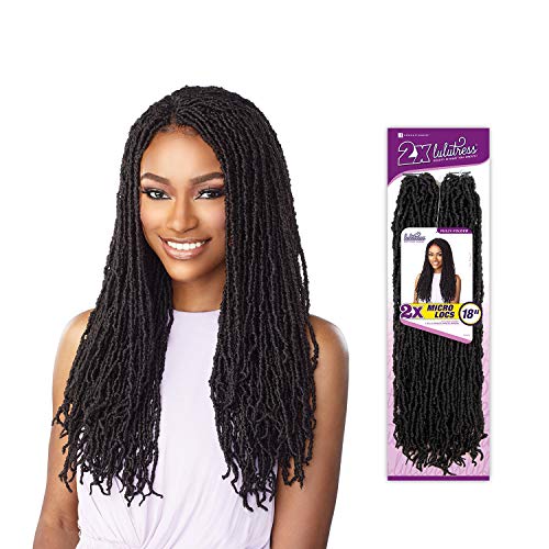 Sensationnel Crochet Braids Lulutress 2X Fully-Folded Micro Locs 18" (1-PACK, 2)