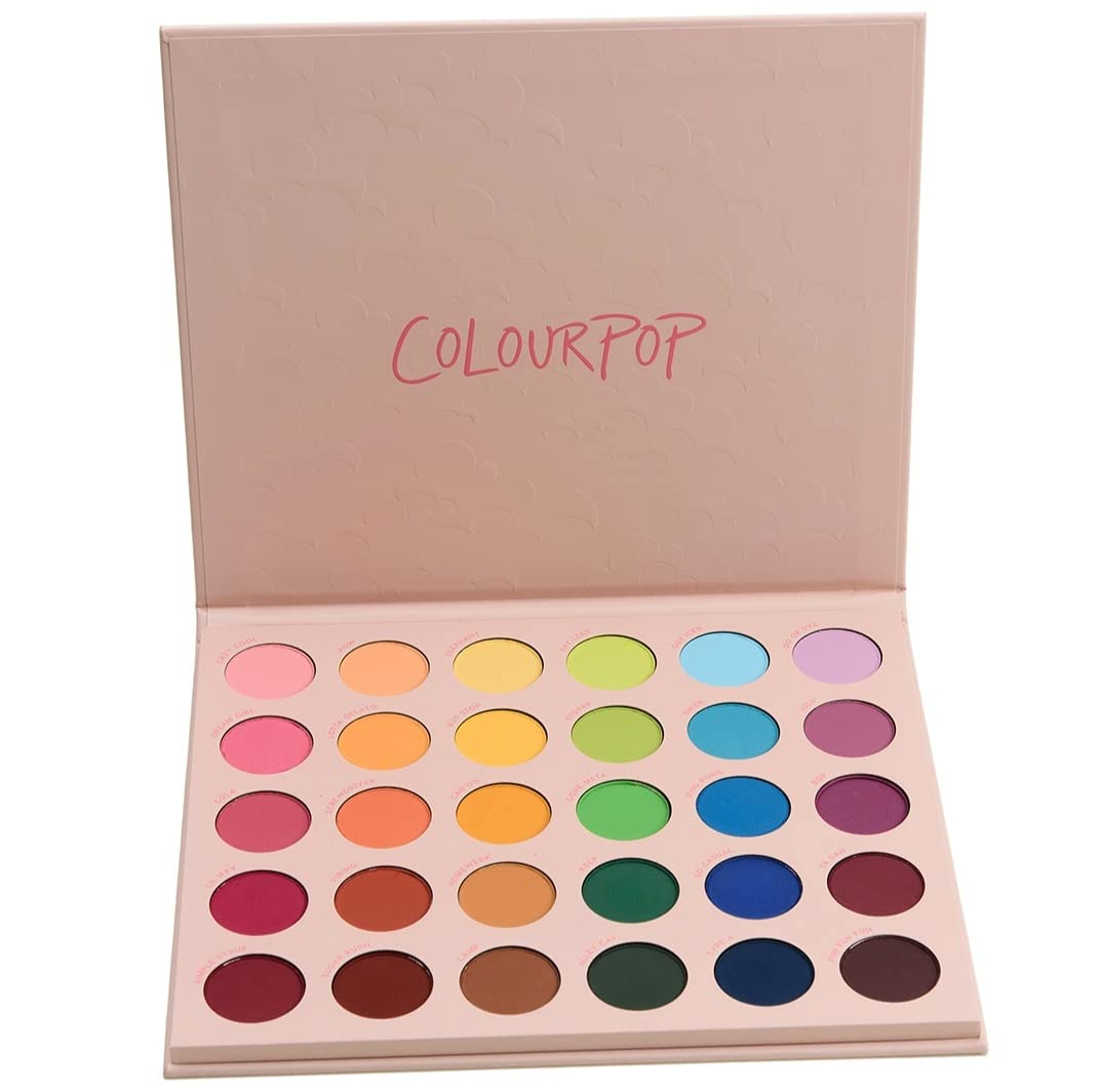 Colourpop Matte About Hue Eyeshadow Palette - Vibrant Rainbow Shades for Stunning Looks