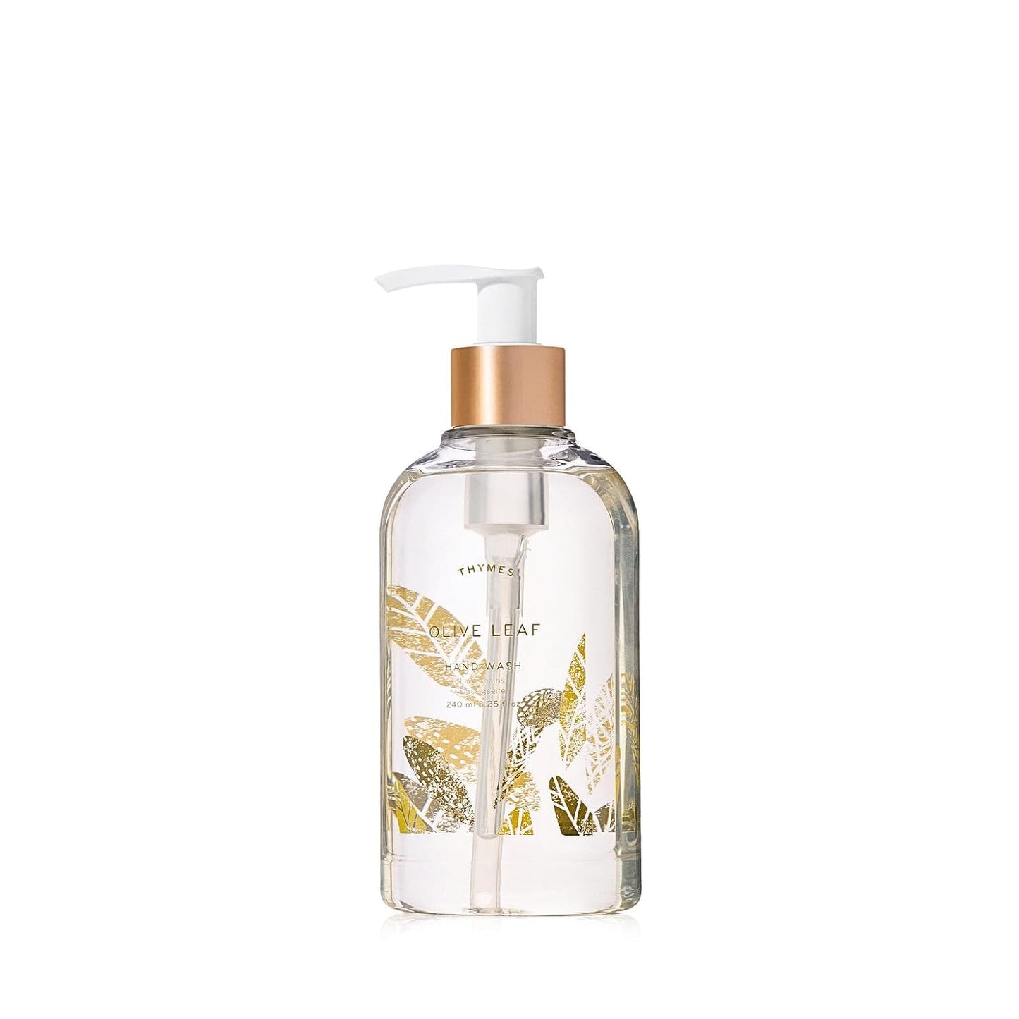 Thymes Moisturizing Hand Wash Soap - Luxury Glycerin & Olive Oil Formula - Fresh Olive Leaf Scent (8.25 oz)