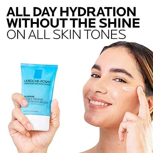 La Roche-Posay Toleriane Double Repair Matte Face Moisturizer, Daily Moisturizer For Oily Skin With Ceramide And Niacinamide For All Skin Tones, Oil Free, Non-Comedogenic, Available with SPF 30