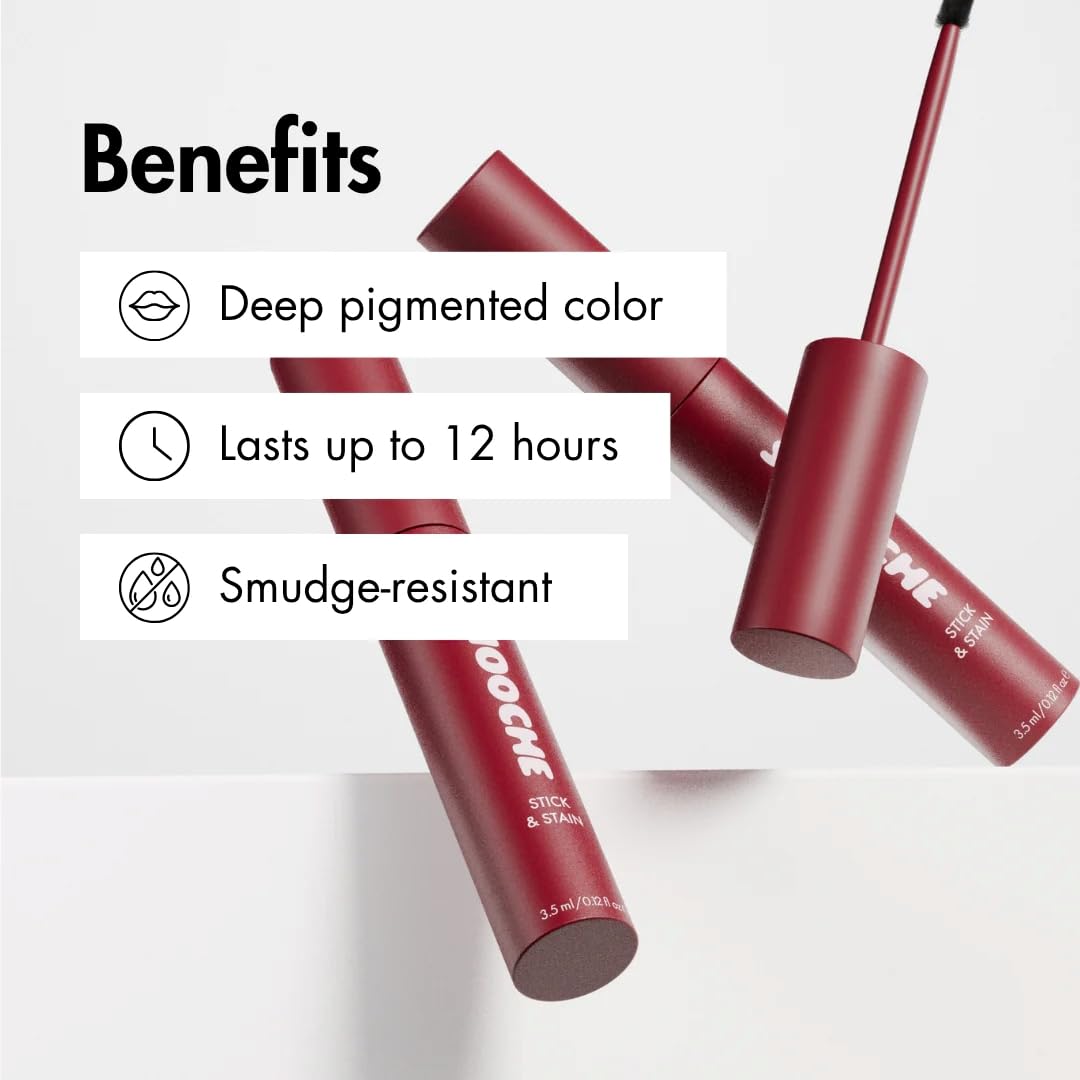Smooche Lip Stain - Long-Lasting Color in Mauve Berry - Perfect for All-Day Wear