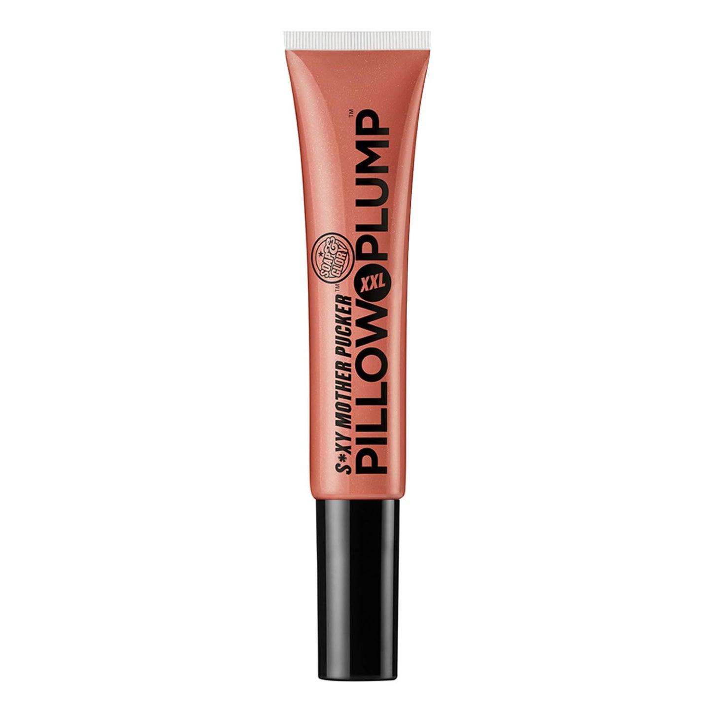 Soap & Glory XXL Pillow Plump Lip Gloss - Hydrating & Volumizing Formula with Chocolate Orange Scent - Nude In Town (10ml)