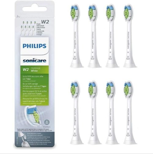Philips Sonicare Optimal Whitening BrushSync Heads - 8 Count Compatible with All Handles