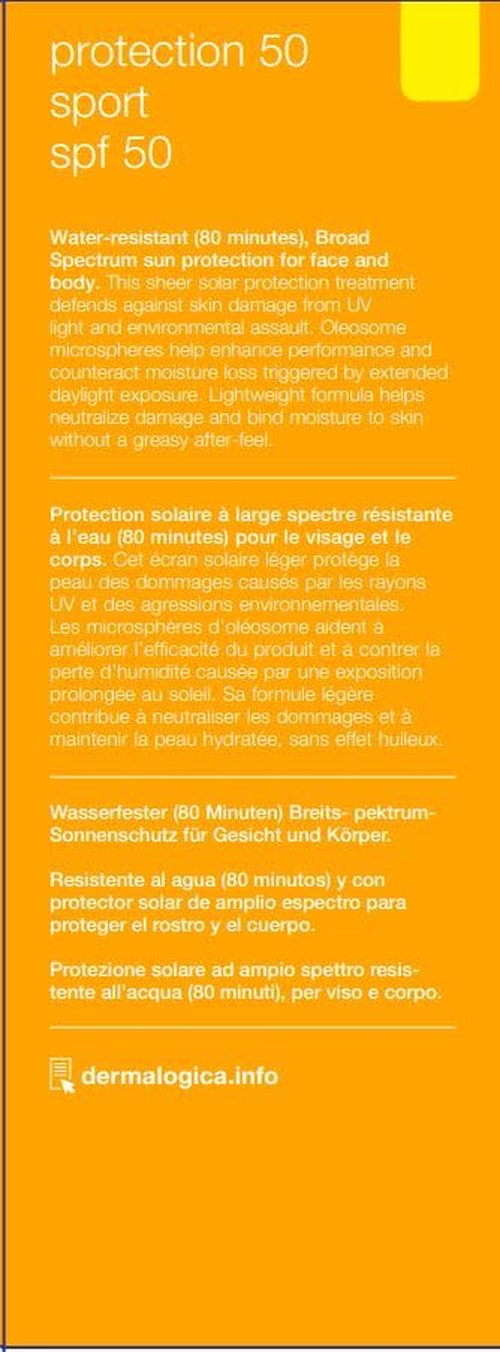 Dermalogica Protection 50 Sport Sunscreen SPF 50 - Broad Spectrum Lotion for Face & Body, 5.3 Fl Oz